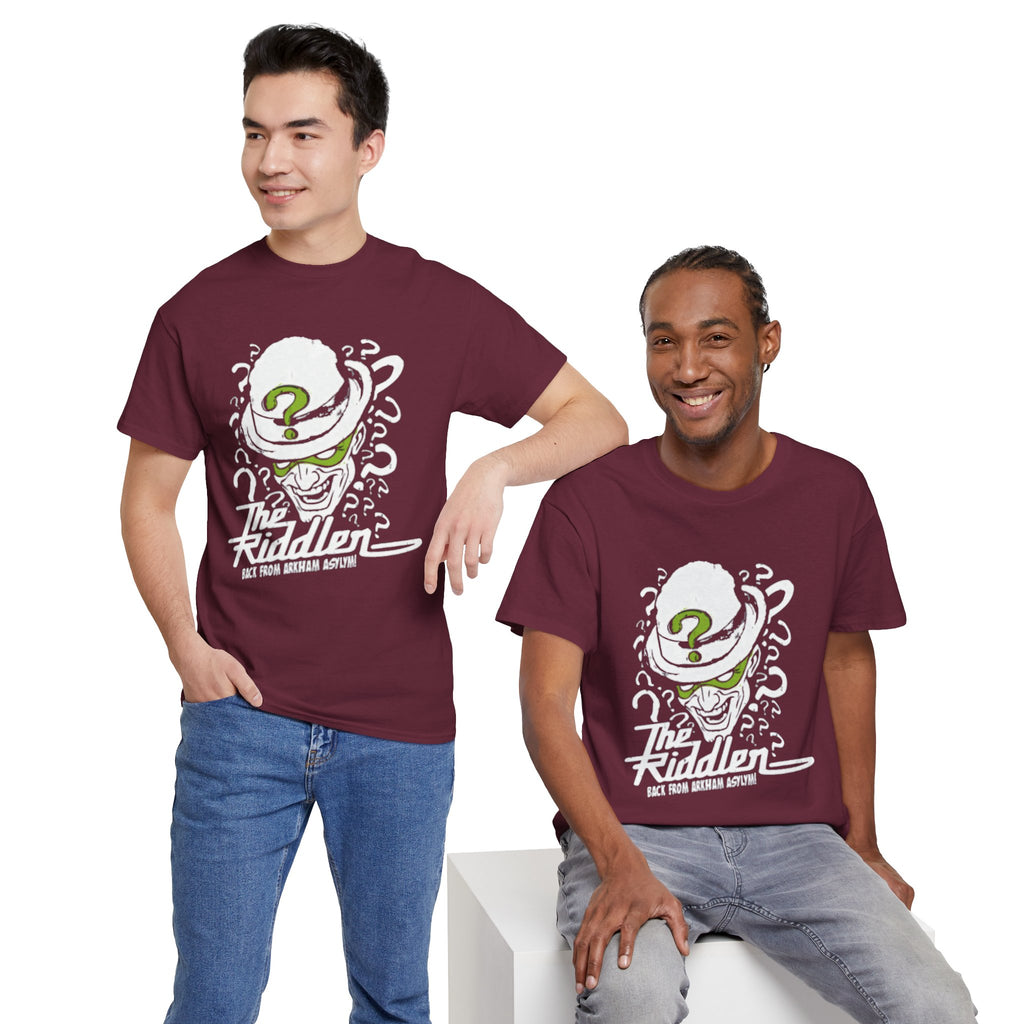 The Riddler T-Shirt – Vintage DC Batman Villain Graphic Tee | Gotham Puzzle Design