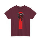 Marvel Miles Morales Spider-Man T-Shirt – Red Vertical Stripe Design | Premium Superhero Tee for Fans