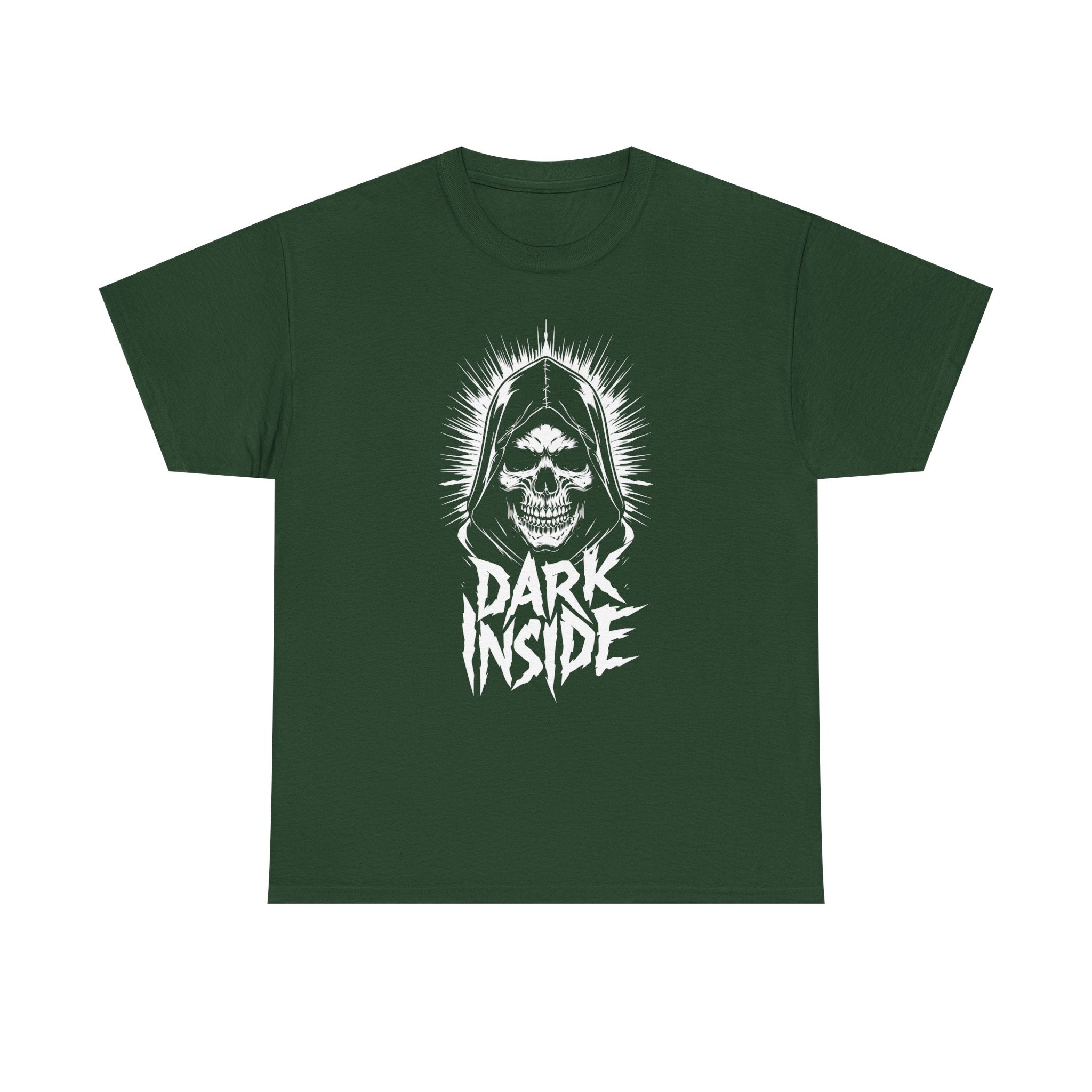Dark Inside Skull Graphic T-Shirt — Gothic Halloween Alternative Tee
