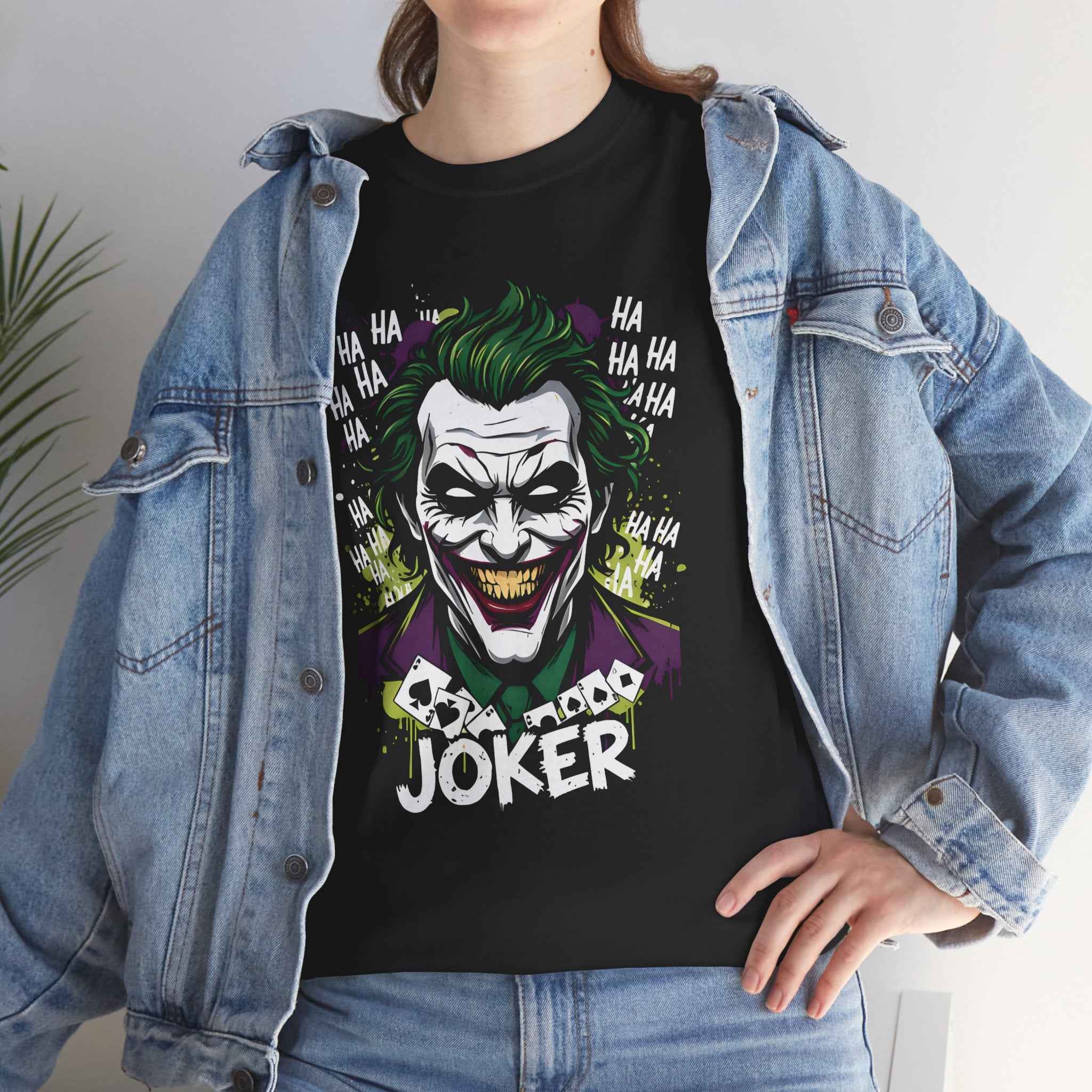 Joker Villain "HA HA HA" Comic Art Unisex T-Shirt