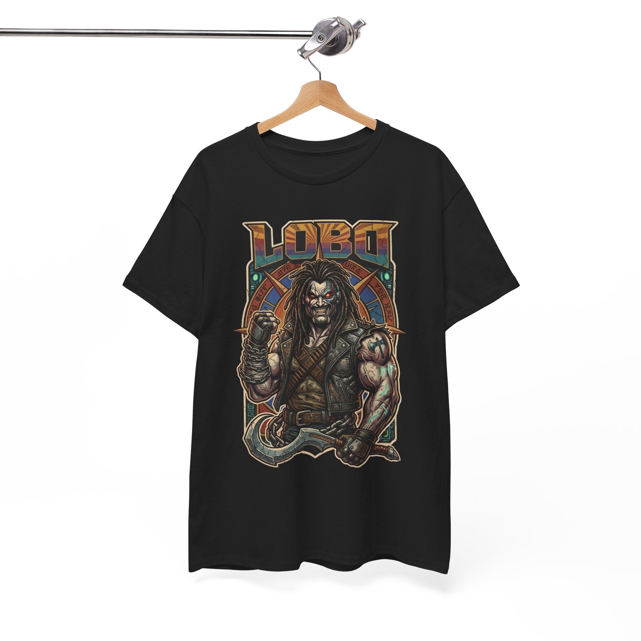 Lobo Warrior Graphic Tee – Jason Momoa’s DCU Czarnian Bounty Hunter T‑Shirt