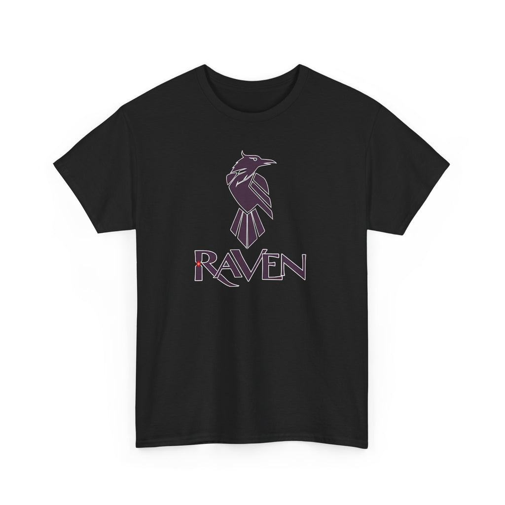 Teen Titans Raven Graphic Tee — Purple Geometric Raven Shirt