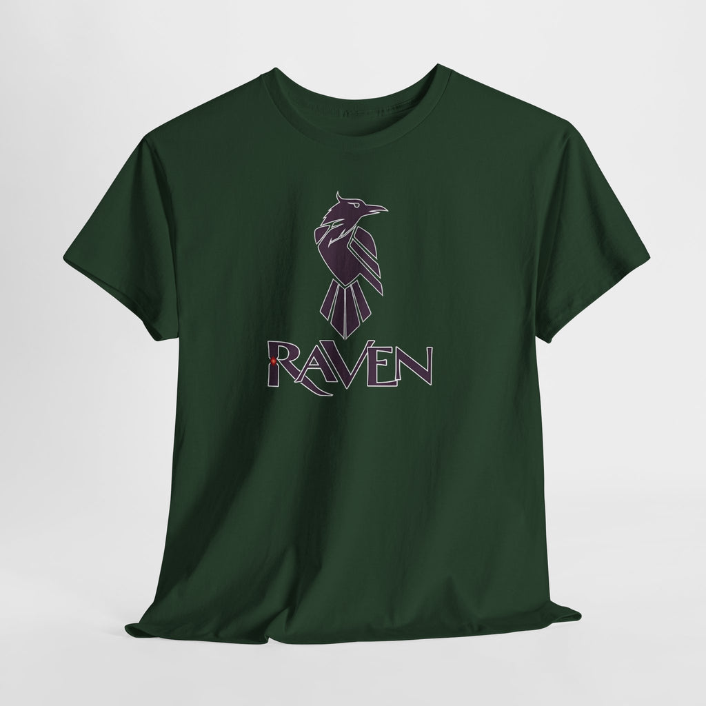 Teen Titans Raven Graphic Tee — Purple Geometric Raven Shirt