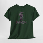 Teen Titans Raven Graphic Tee — Purple Geometric Raven Shirt