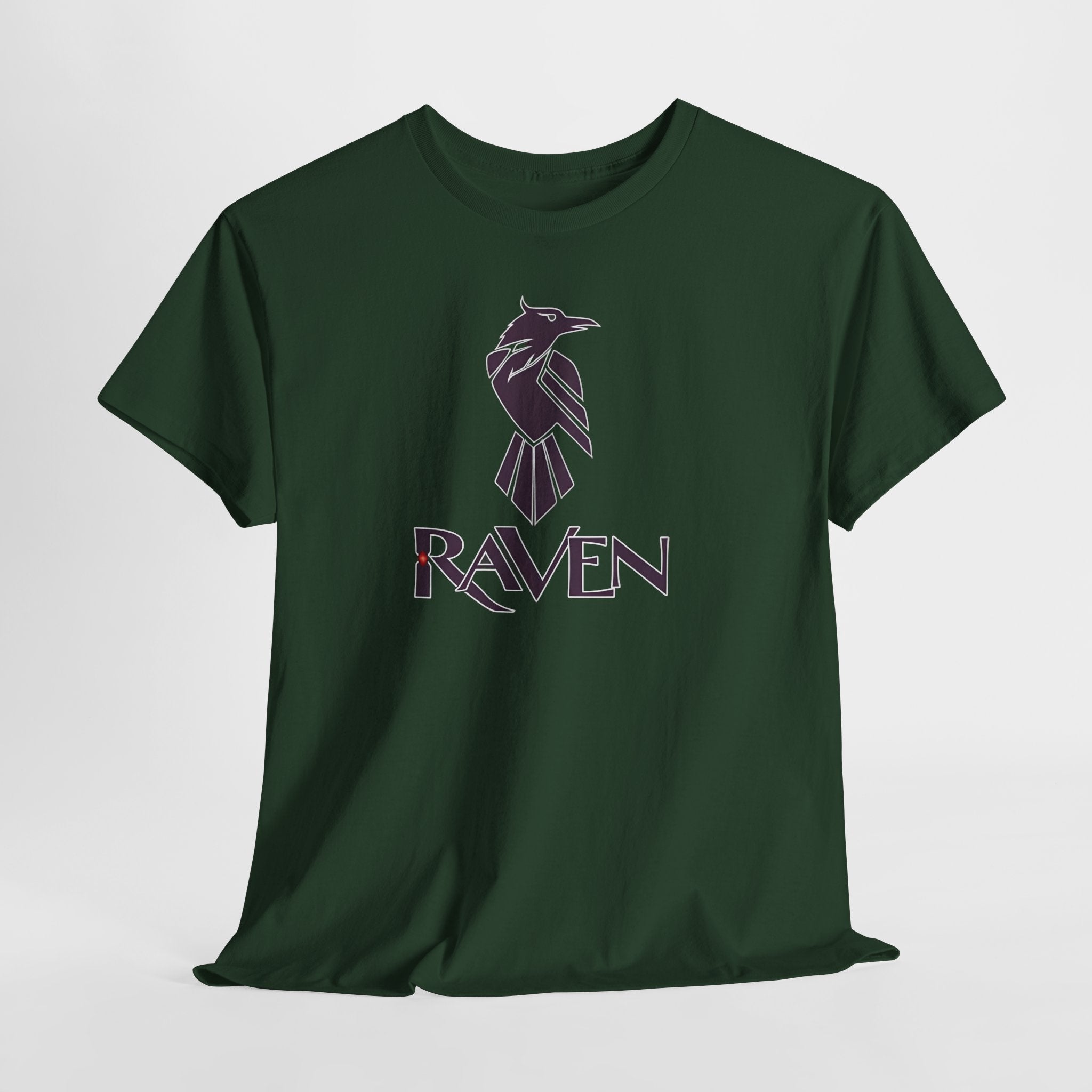 Teen Titans Raven Graphic Tee — Purple Geometric Raven Shirt