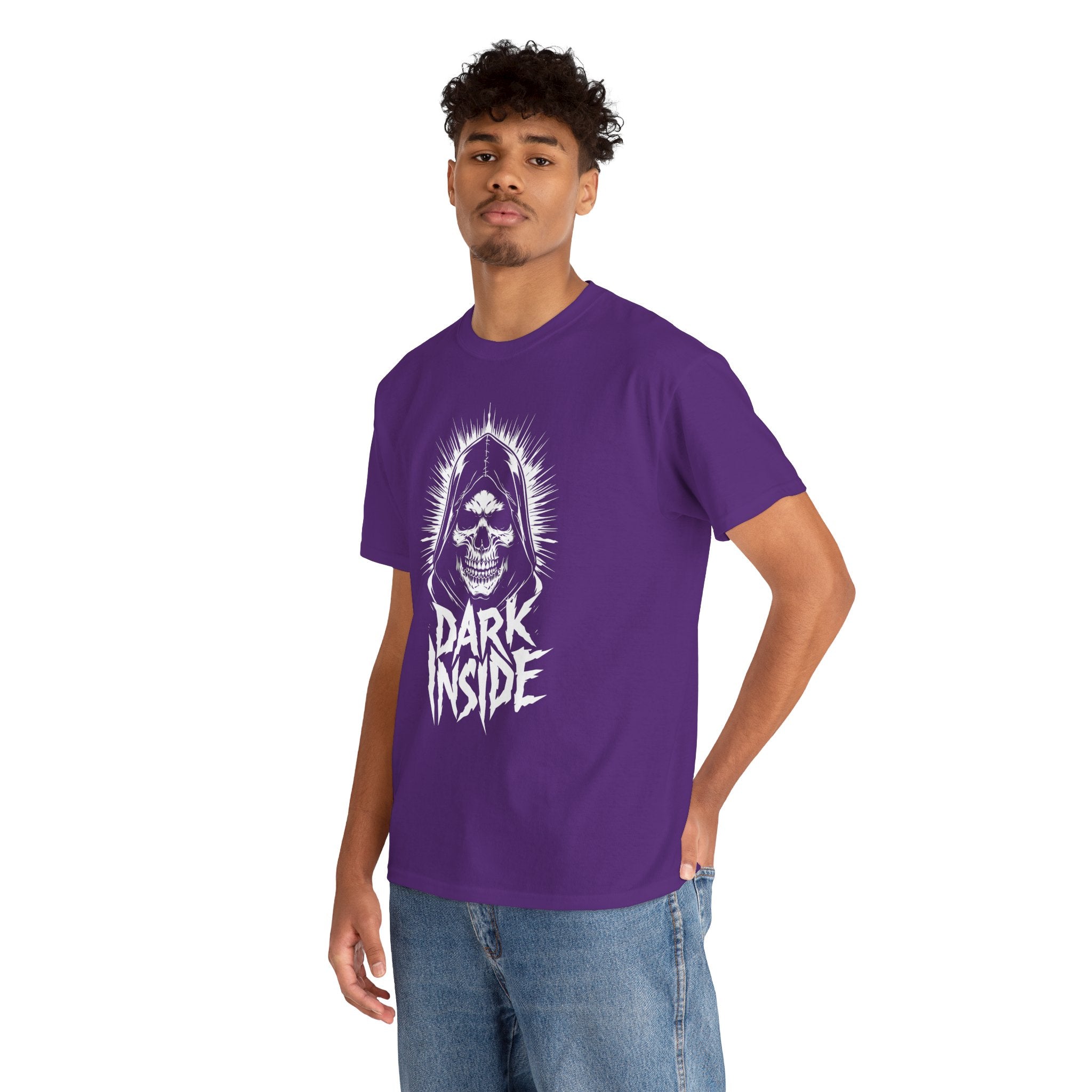 Dark Inside Skull Graphic T-Shirt — Gothic Halloween Alternative Tee