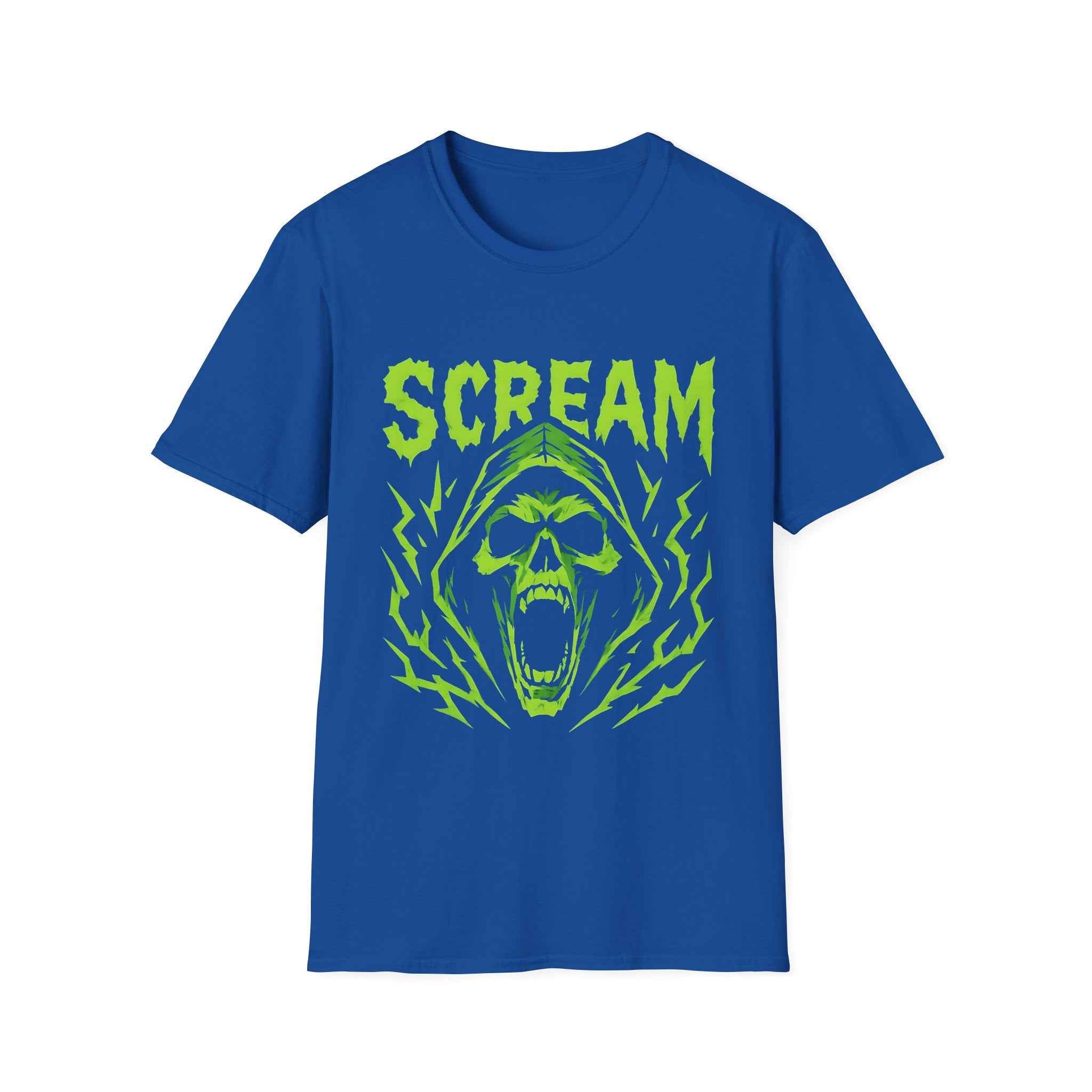 Scream Horror T-Shirt, Unisex Graphic Tee, Halloween Costume Top, Gift for Horror Fans, Spooky Vibes, Casual Wear, Streetwear