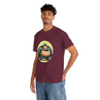 Funny Chubby Bat Hero T‑Shirt — Cute Fat Batman Parody Tee