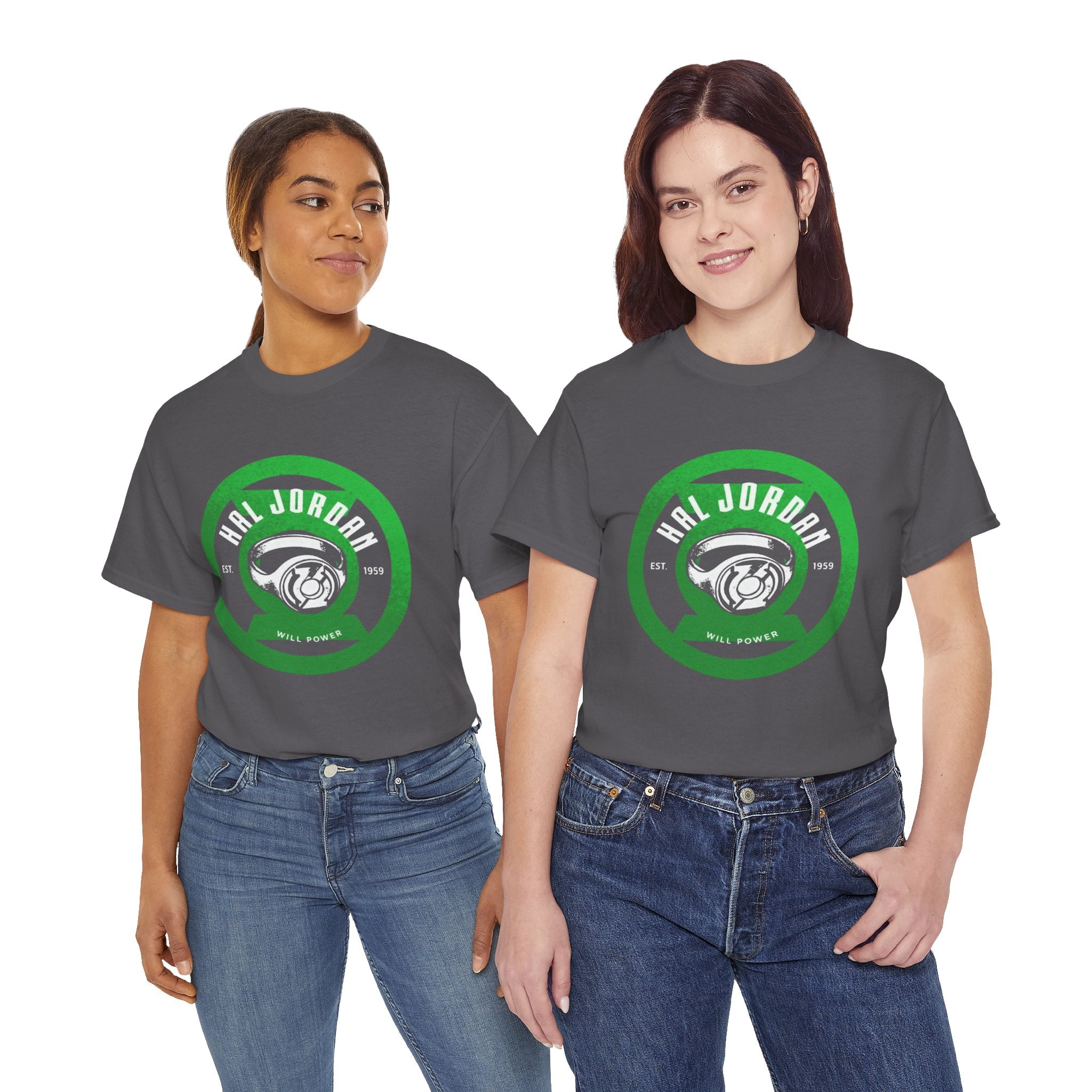 Green Lantern Hal Jordan Retro Logo Basketball T-Shirt