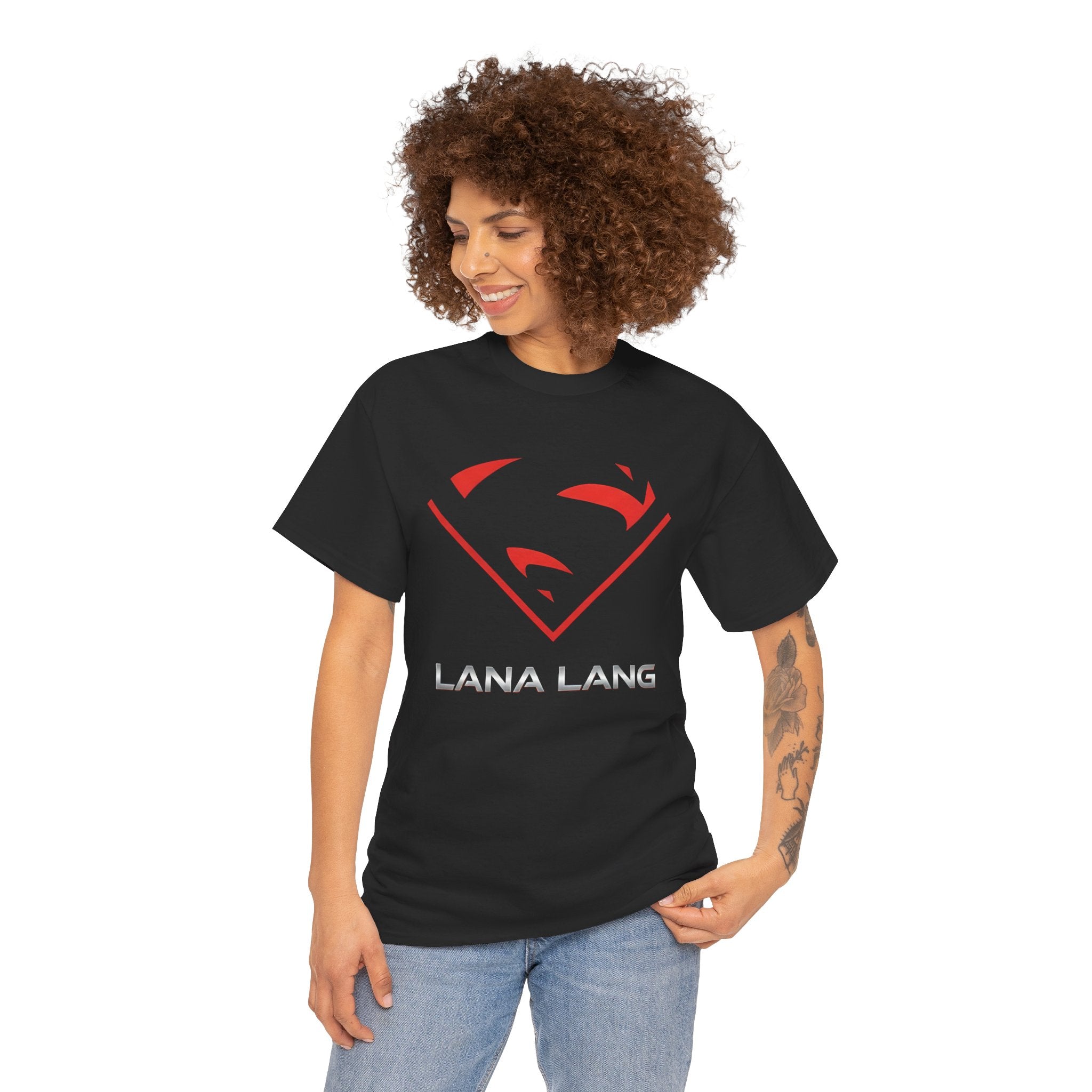 Superwoman Red Shield Graphic T-Shirt — Lana Lang Prime Earth Superwoman Logo Tee