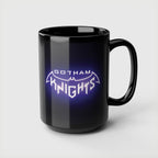 Gotham Knights & Heroes Black Morning Coffee Mug (11oz/15oz)