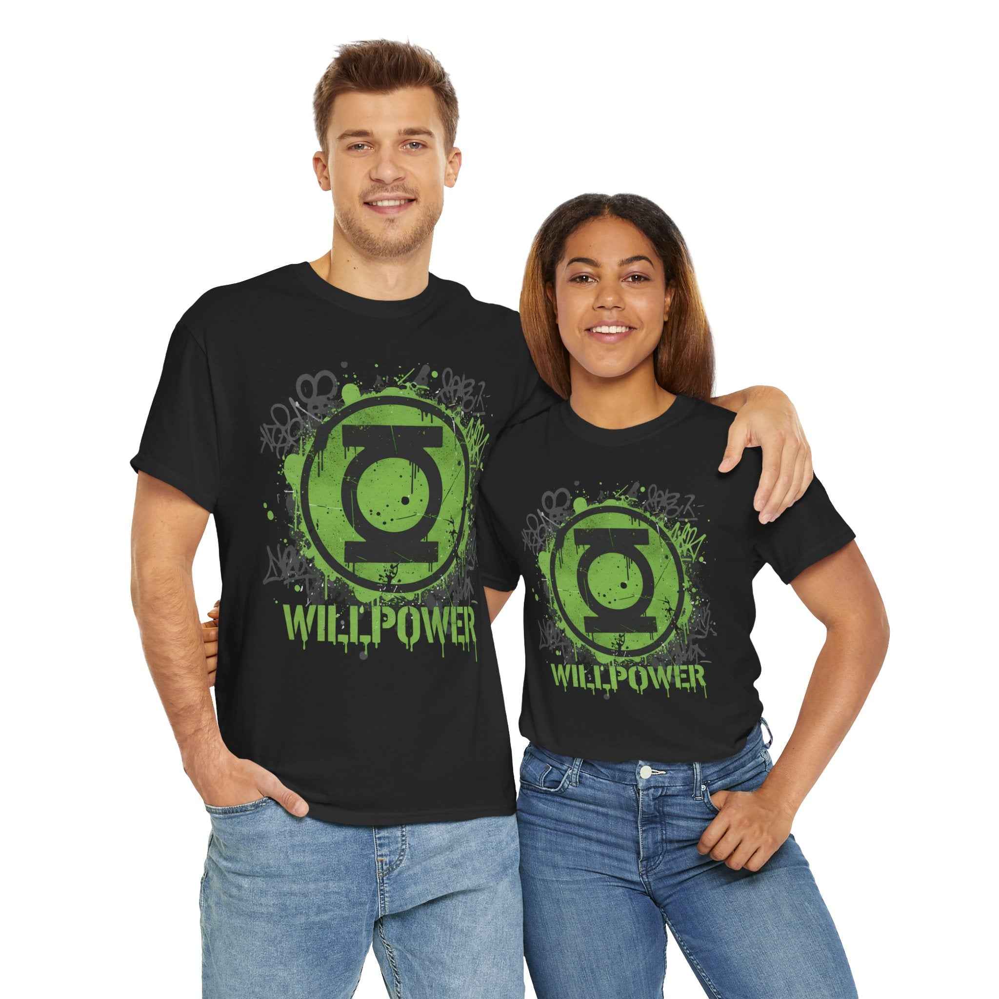 Green Lantern Willpower Graffiti Splatter Unisex T-shirt
