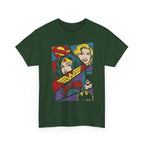 DC Girls Superhero Collage T‑Shirt — Wonder Woman, Supergirl & Batgirl Comic Tee