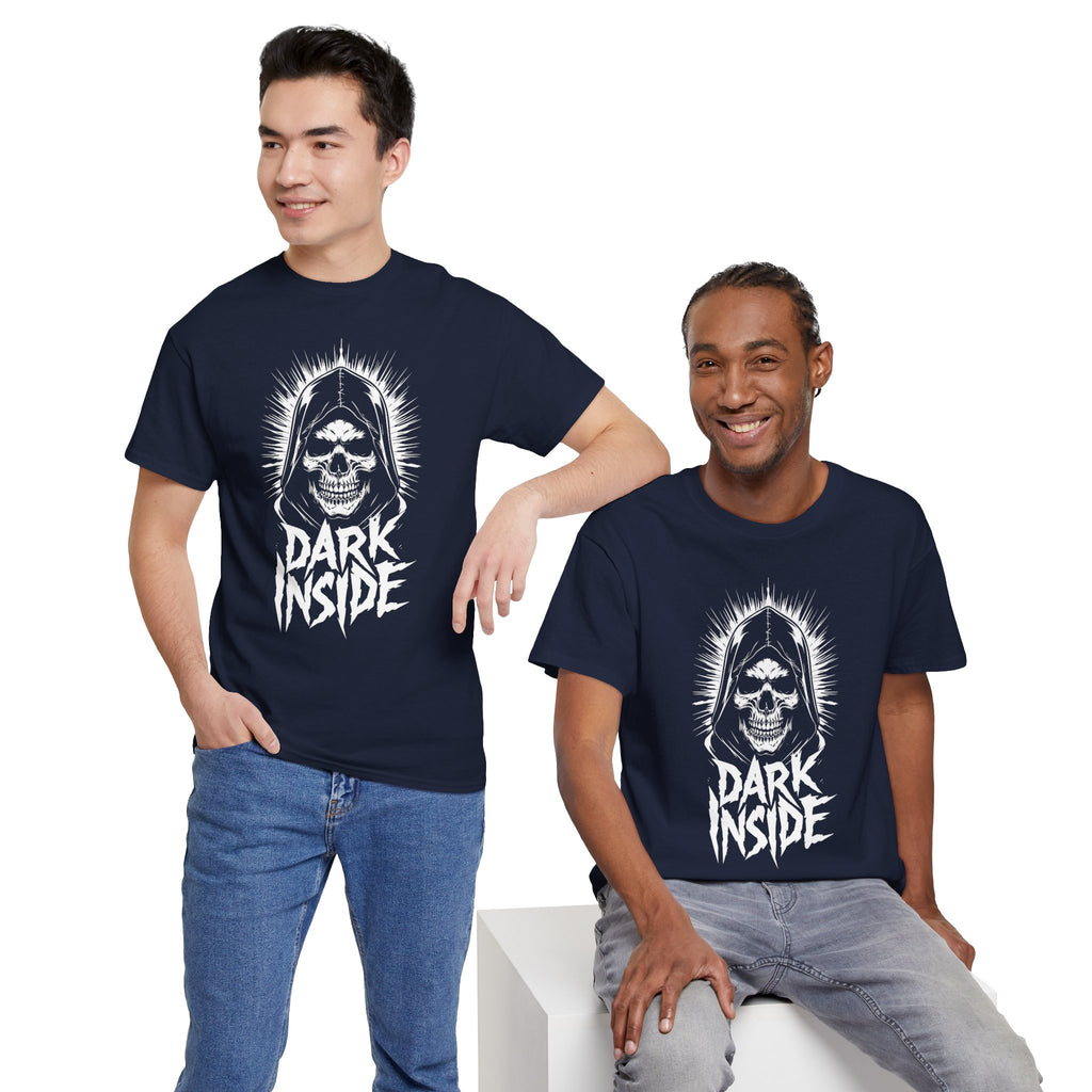 Dark Inside Skull Graphic T-Shirt — Gothic Halloween Alternative Tee