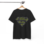 Superman Tech Shield T-Shirt — Futuristic Man of Steel Fanart Logo Tee