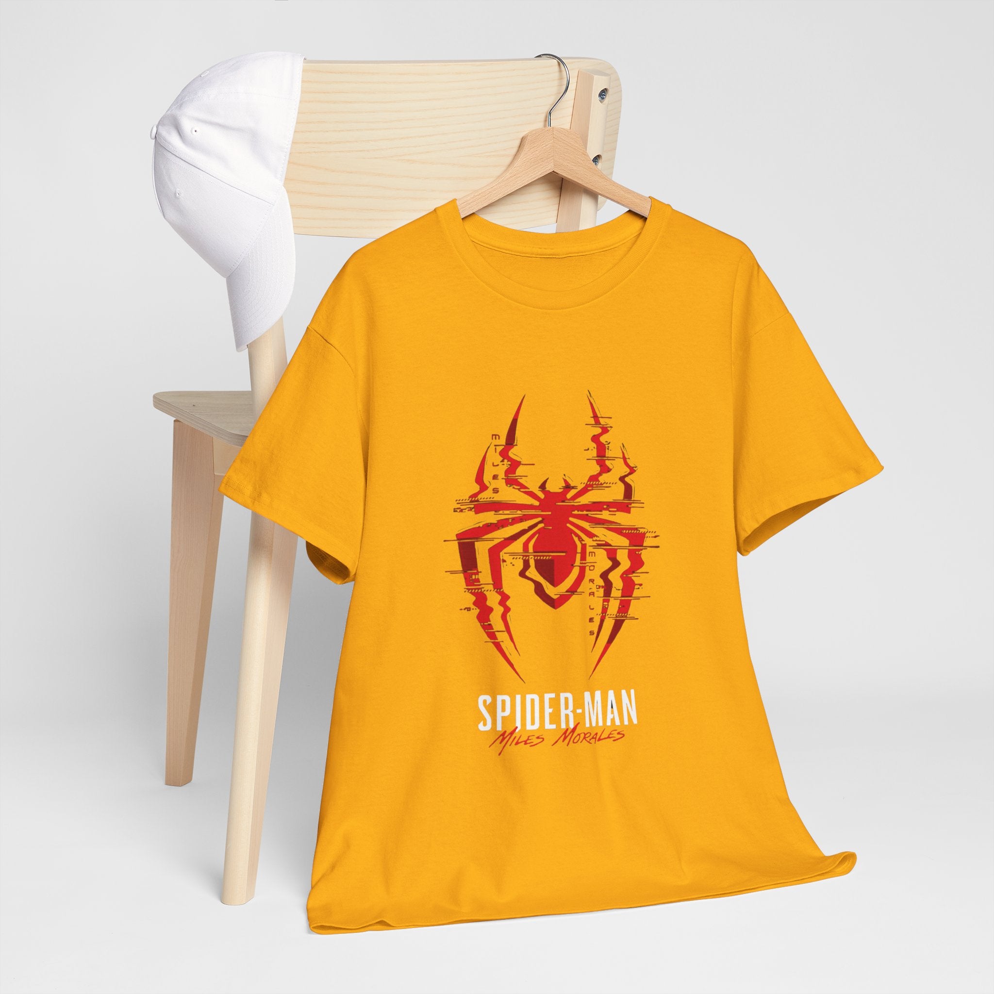 Marvel Spider-Man Miles Morales Glitch T-Shirt – Gamer Style Streetwear Tee