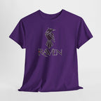 Teen Titans Raven Graphic Tee — Purple Geometric Raven Shirt