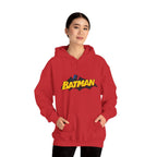 Batman DC Comics Inspired Logo Hoodie — Retro Bold Graphic Batman Sweatshirt