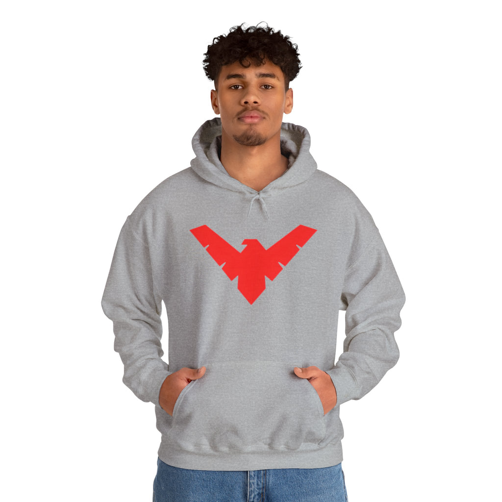 Nightwing Red Emblem Hoodie — DC New 52 Comic Logo Sweatshirt