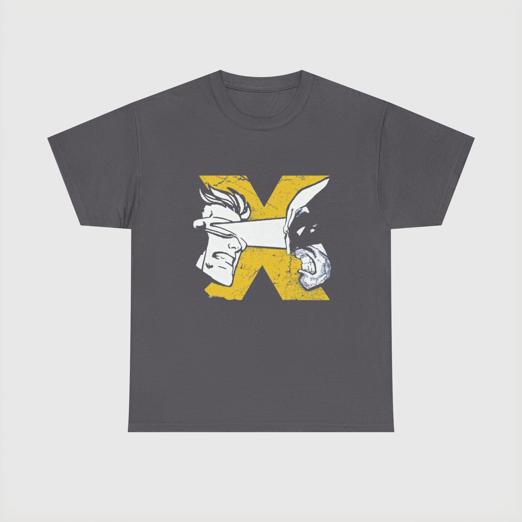 Wolverine vs Cyclops Vintage Graphic Tee — X‑Men Fan Shirt