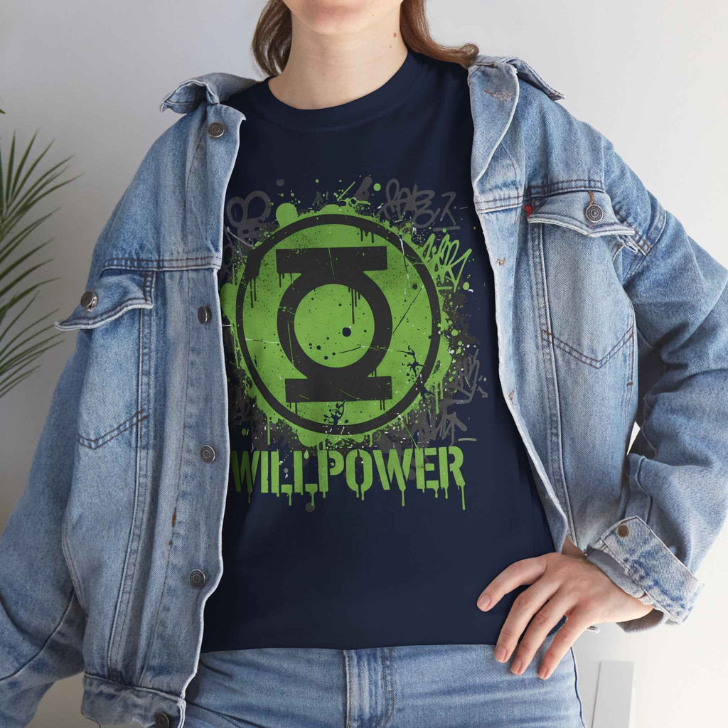 Green Lantern Willpower Graffiti Splatter Unisex T-shirt