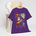 DC Girls Superhero Collage T‑Shirt — Wonder Woman, Supergirl & Batgirl Comic Tee