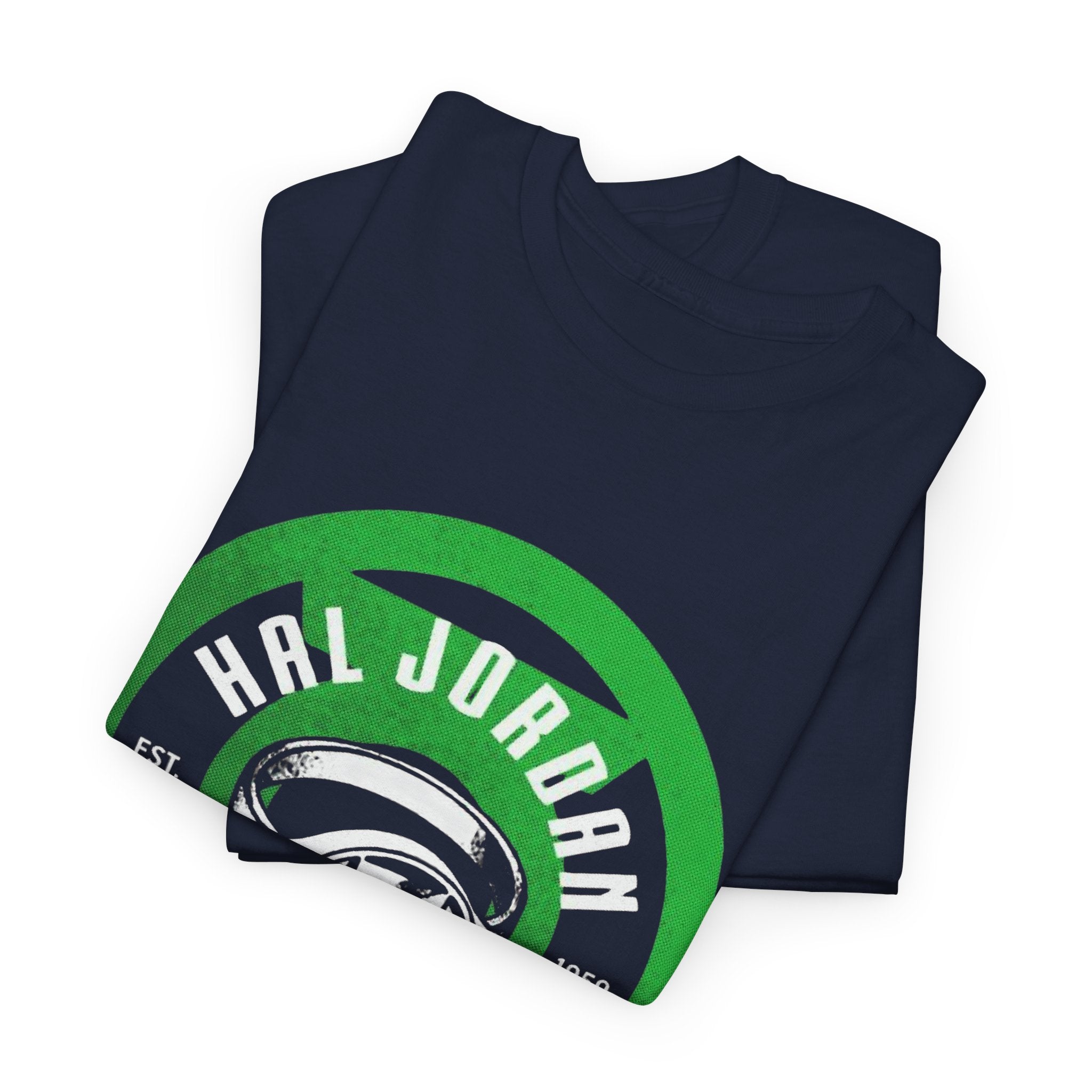 Green Lantern Hal Jordan Retro Logo Basketball T-Shirt