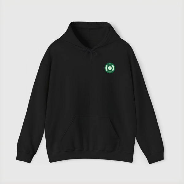 Green Lantern "Willpower" Hoodie — Comic Superhero Hooded Sweatshirt