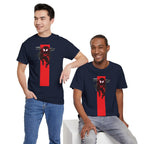 Marvel Miles Morales Spider-Man T-Shirt – Red Vertical Stripe Design | Premium Superhero Tee for Fans