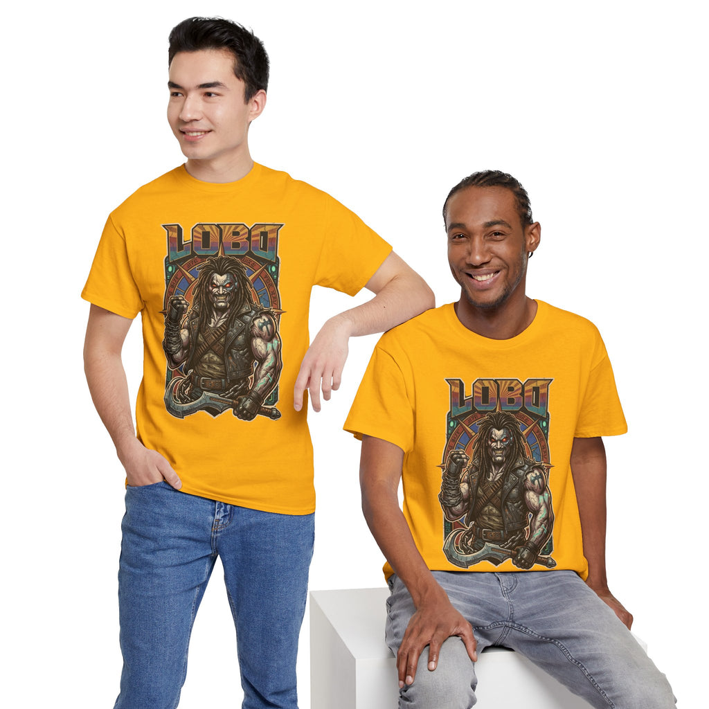 Lobo Warrior Graphic Tee – Jason Momoa’s DCU Czarnian Bounty Hunter T‑Shirt