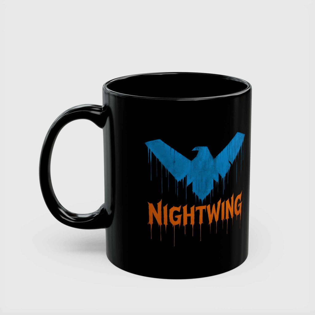 Dick Grayson Nightwing Dripping Grunge Coffee Mug