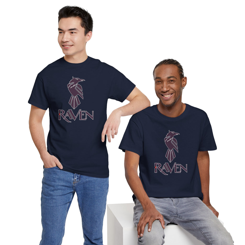 Teen Titans Raven Graphic Tee — Purple Geometric Raven Shirt