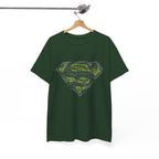 Superman Tech Shield T-Shirt — Futuristic Man of Steel Fanart Logo Tee