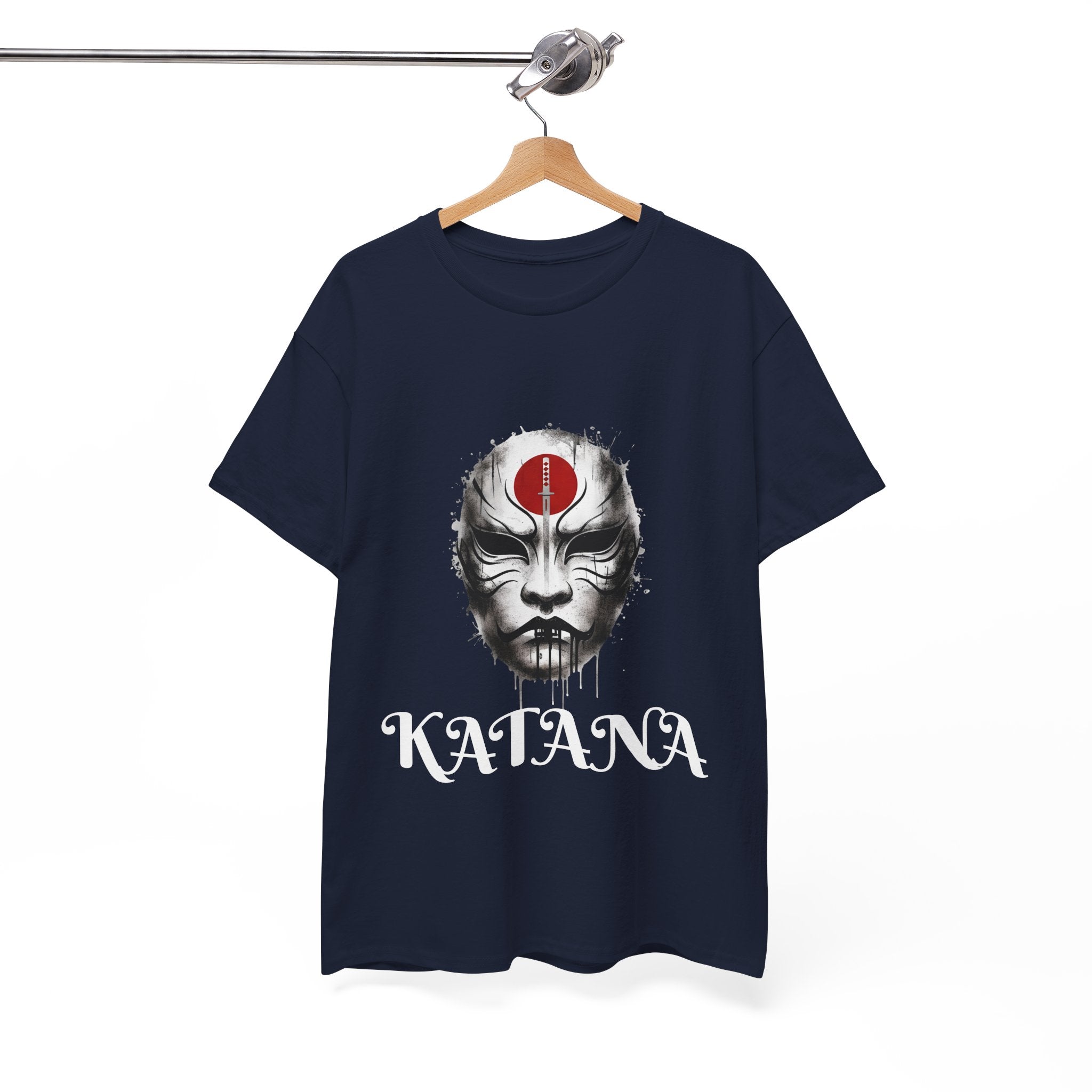Samurai Mask T-Shirt — DC Katana Japanese Warrior Face Tee