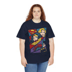 DC Girls Superhero Collage T‑Shirt — Wonder Woman, Supergirl & Batgirl Comic Tee