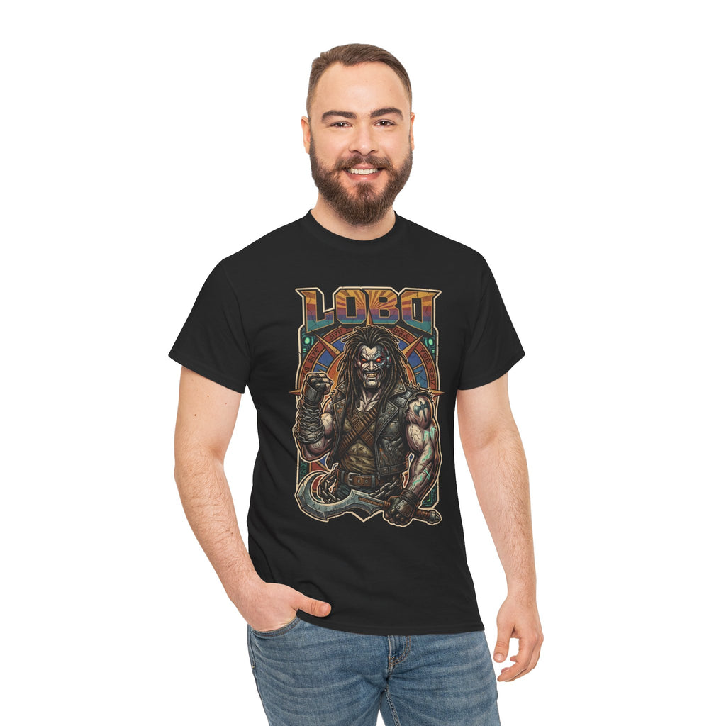 Lobo Warrior Graphic Tee – Jason Momoa’s DCU Czarnian Bounty Hunter T‑Shirt
