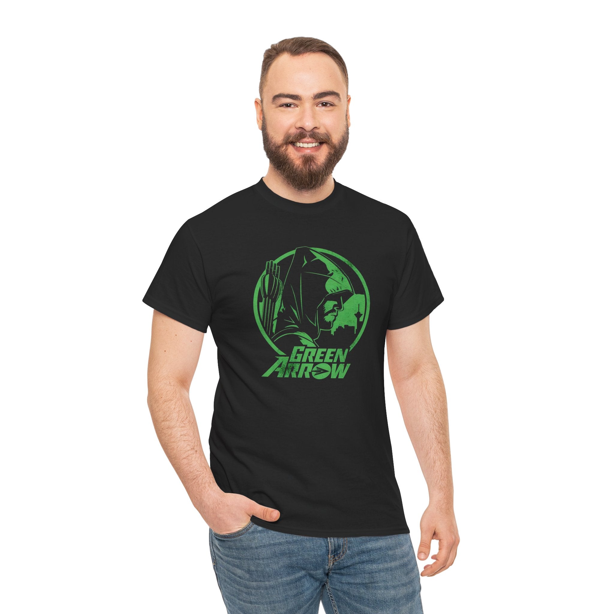 DC Green Arrow Graphic Tee — Oliver Queen - The Arrow Archer Logo T-Shirt