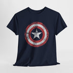 Vintage Captain America Shield Star T-Shirt - Unisex Distressed Avengers Tee