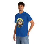 Funny Chubby Bat Hero T‑Shirt — Cute Fat Batman Parody Tee