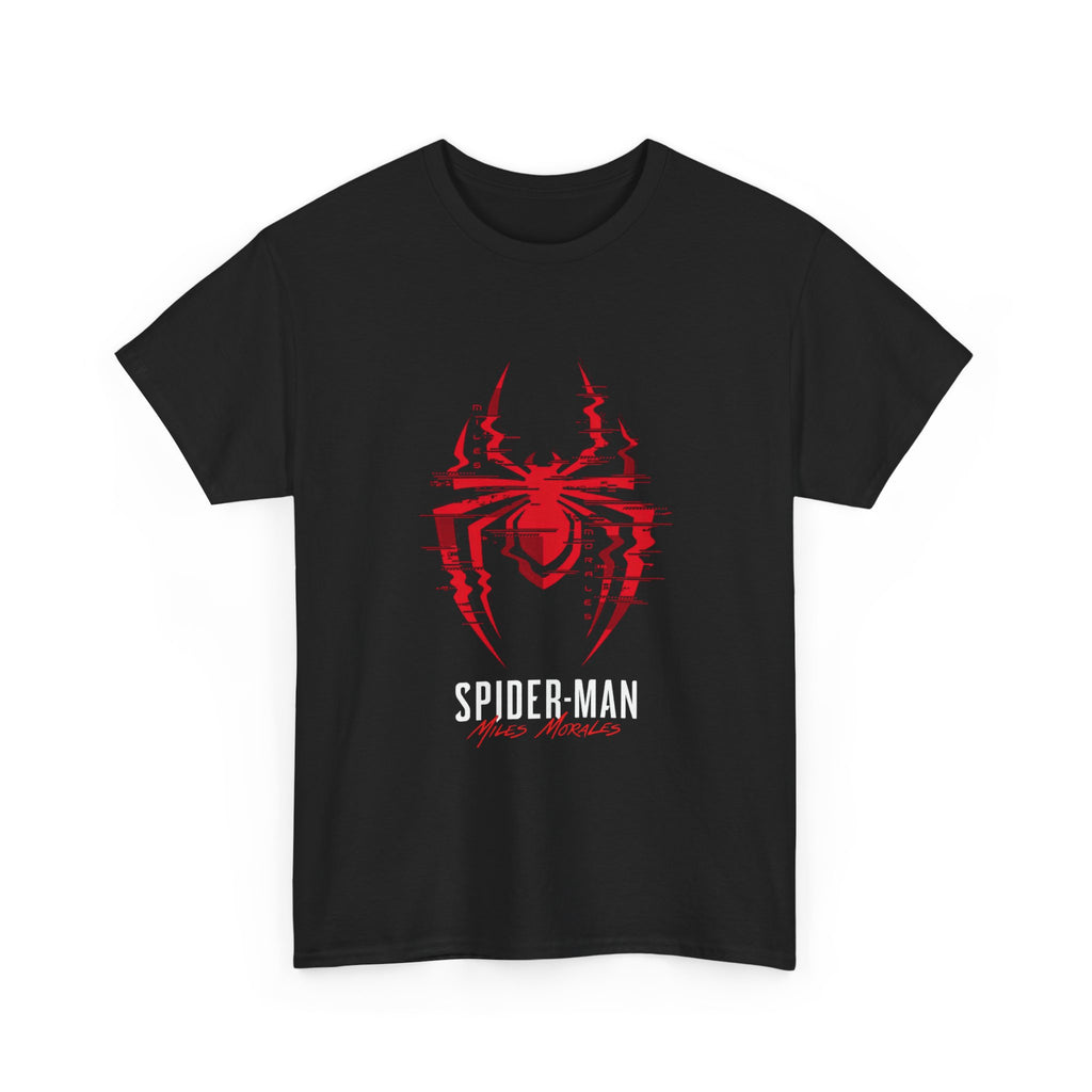 Marvel Spider-Man Miles Morales Glitch T-Shirt – Gamer Style Streetwear Tee