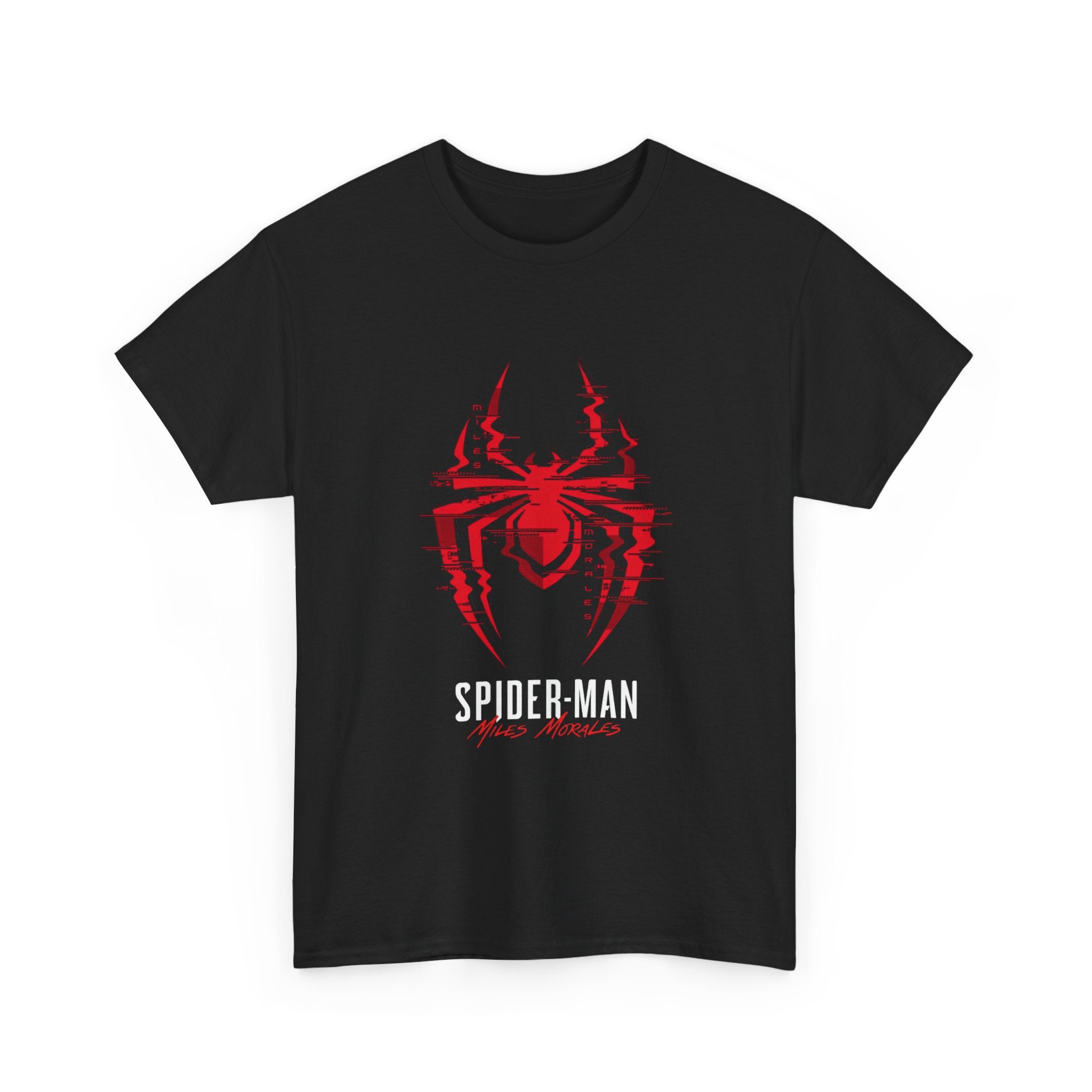 Marvel Spider-Man Miles Morales Glitch T-Shirt – Gamer Style Streetwear Tee