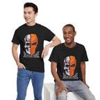 DC Deathstroke Skull Graphic T-Shirt — Slade Wilson Half-Mask Tee