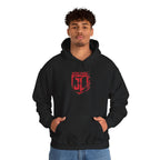 The Justice League Movie Distressed Red Emblem Unisex Hoodie