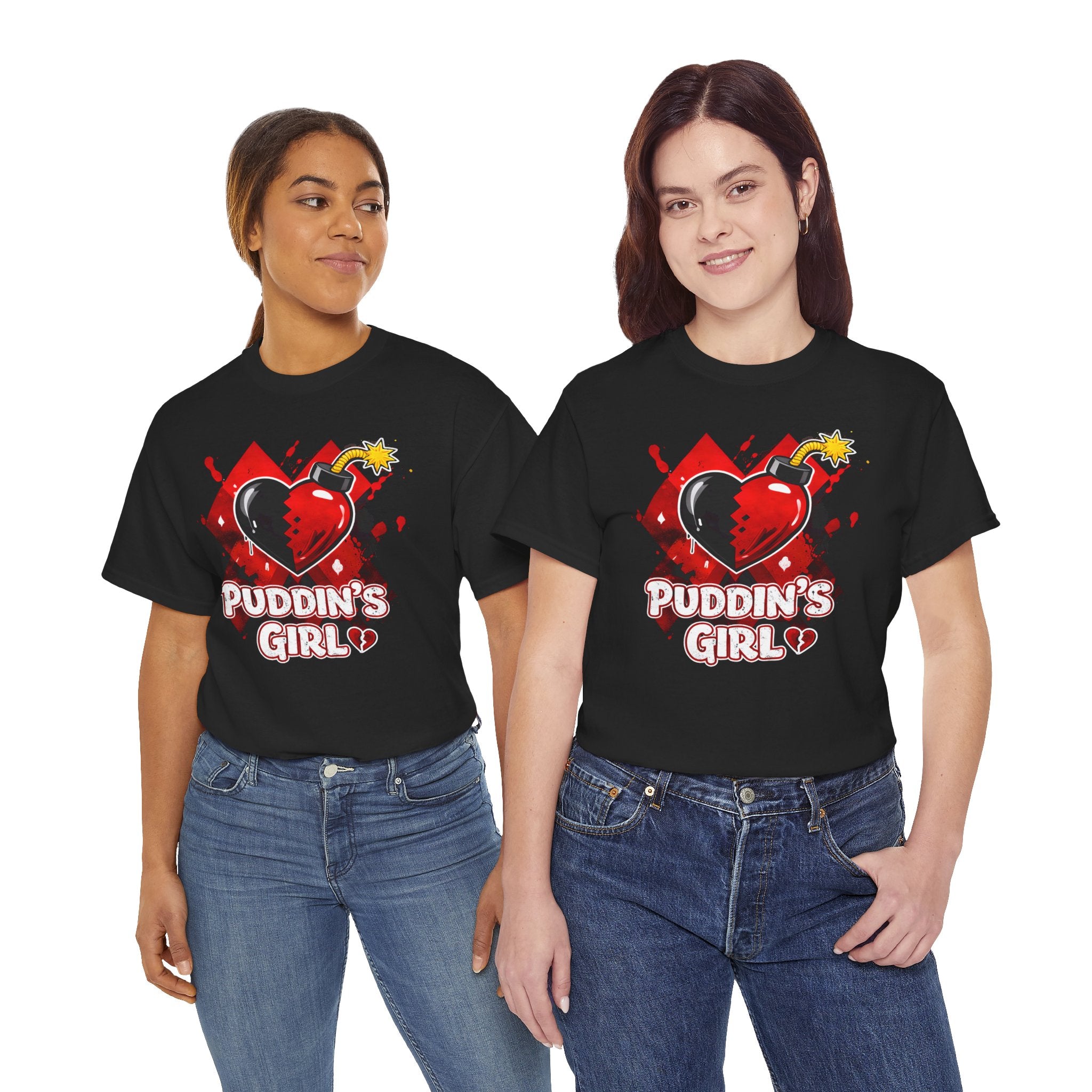 DC Harley Quinn 'Puddin Love' Unisex T-Shirt — Joker Fans —  Valentine’s Day Gift