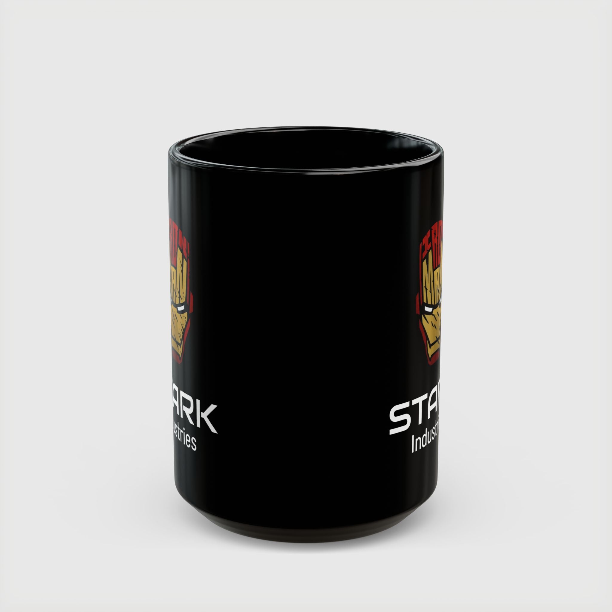Iron Man Stark Industries Black Ceramic Coffee Mug - Drkheroz