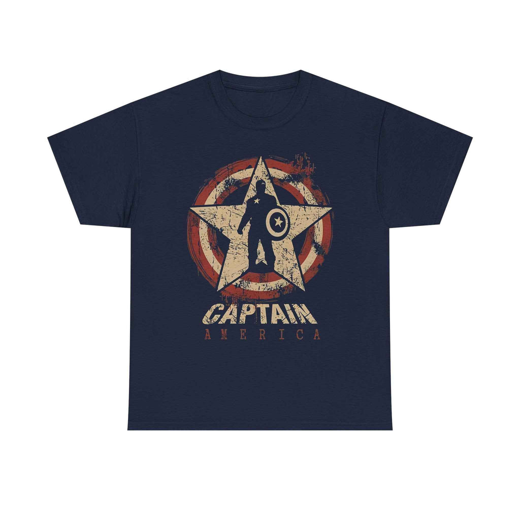 Captain America Vintage Star Shield Unisex T-Shirt