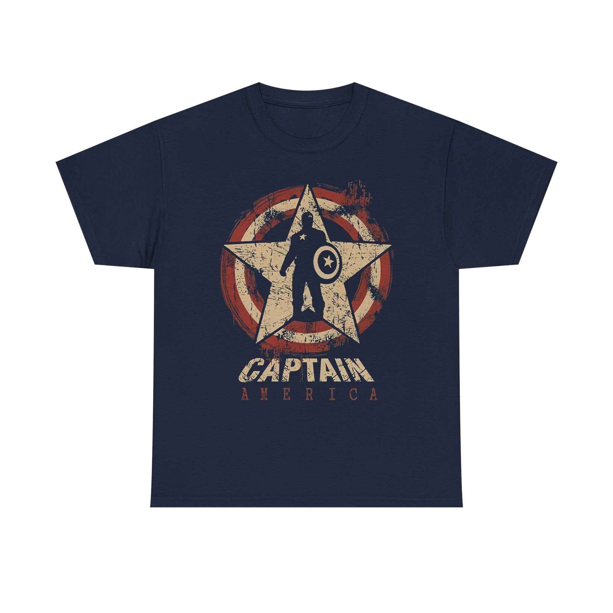 Captain America Vintage Star Shield Unisex T-Shirt