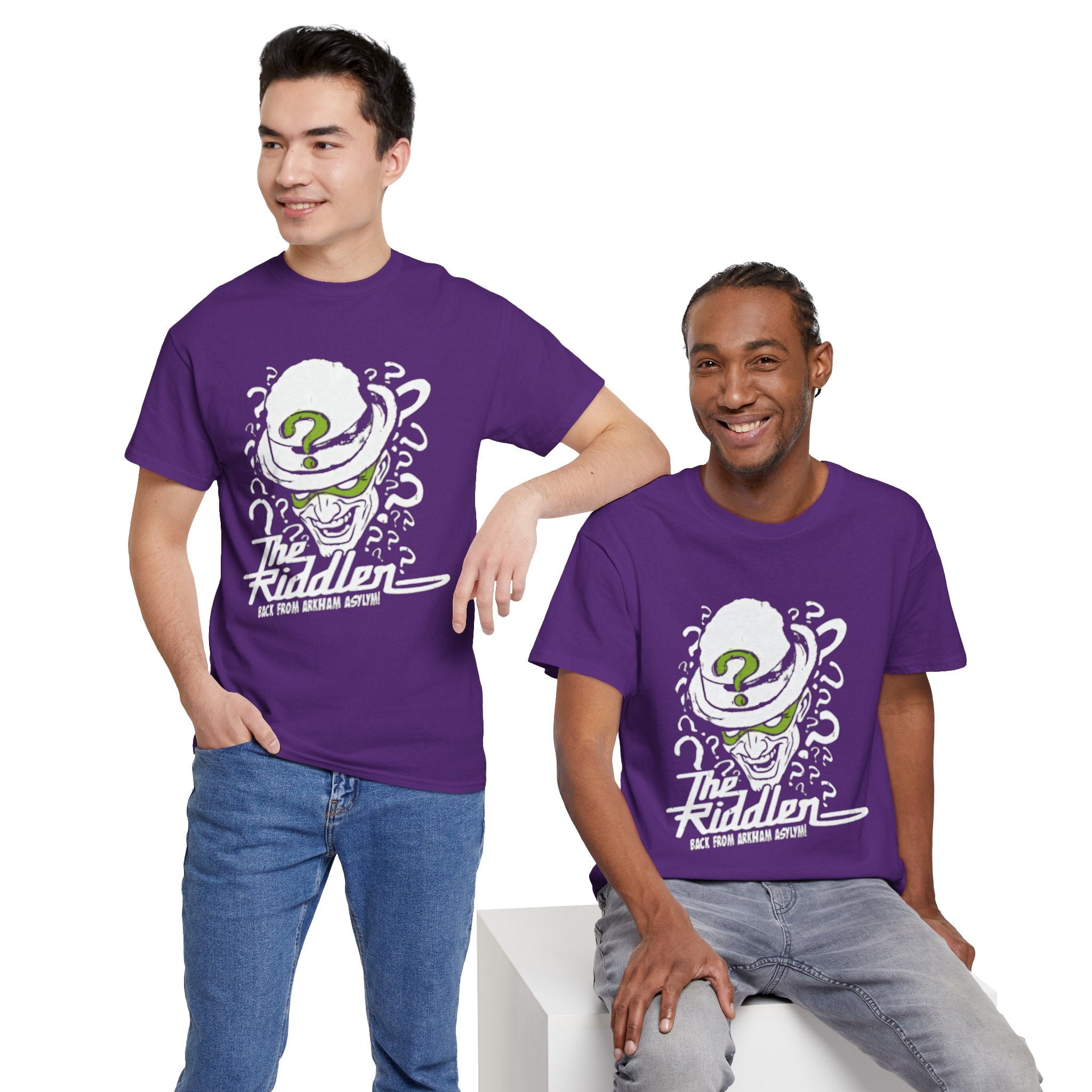The Riddler T-Shirt – Vintage DC Batman Villain Graphic Tee | Gotham Puzzle Design