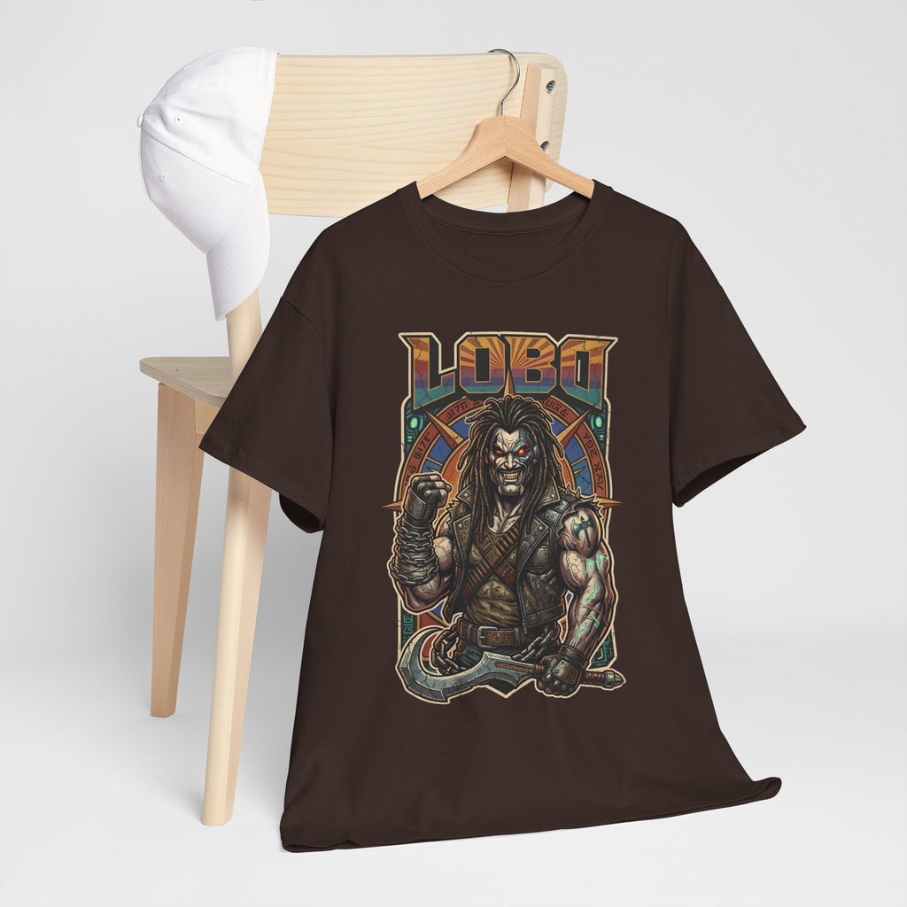 Lobo Warrior Graphic Tee – Jason Momoa’s DCU Czarnian Bounty Hunter T‑Shirt