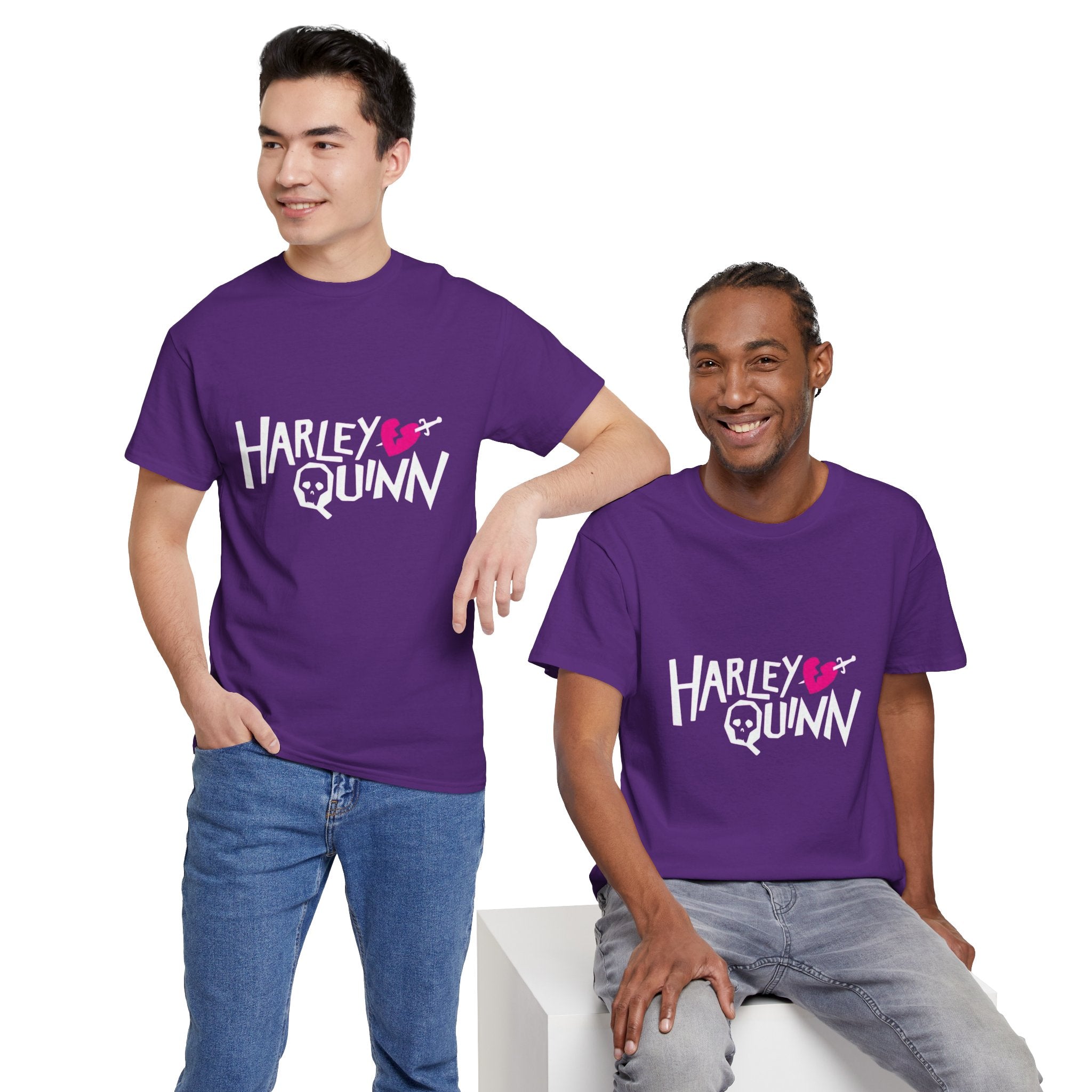Harley Quinn Skull Heart Shirt – DC Comics Villain Graphic Tee